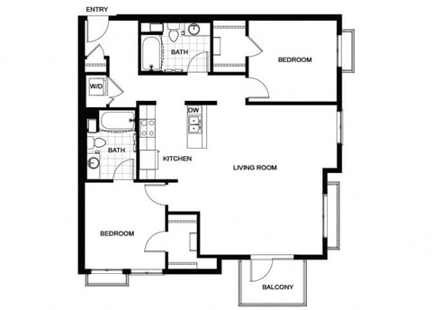 B19 Floor Plan at Candara at Hancock Park Apartments in Los Angeles CA